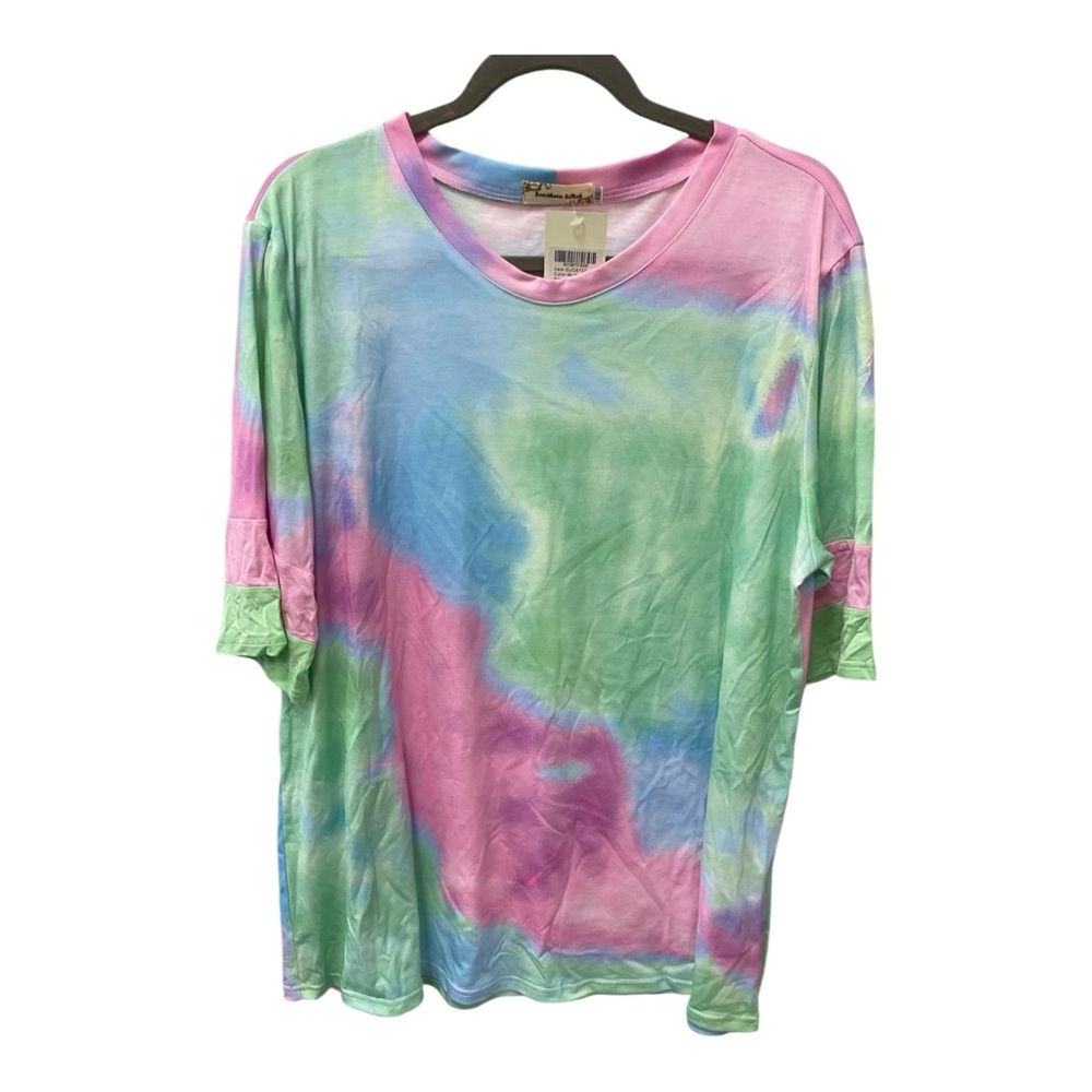 Women’s Tie Dye Top Blue and Pink A213